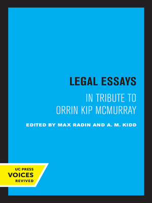 cover image of Legal Essays